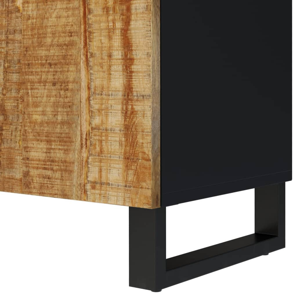 tömör mangófa és szerelt fa TV-szekrény 105 x 33,5 x 46 cm