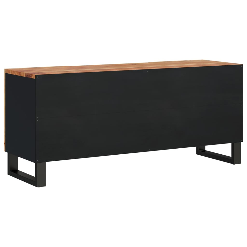 tömör akácfa és szerelt fa TV-szekrény 105 x 33,5 x 46 cm
