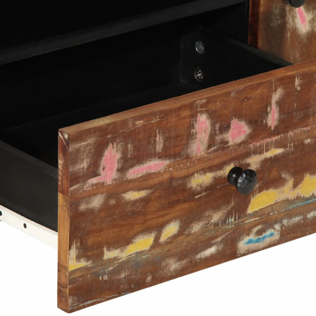 tömör újrahasznosított és szerelt fa TV-szekrény 105x33,5x46 cm