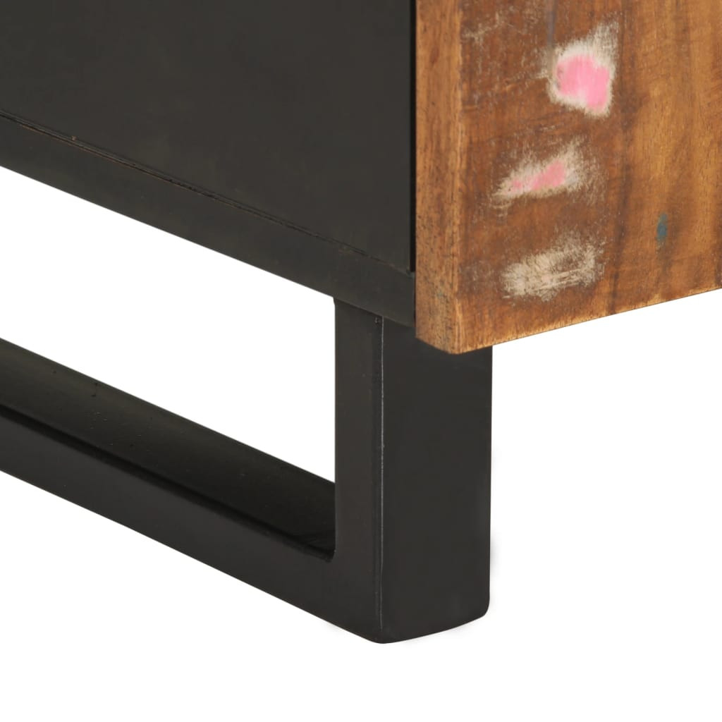 tömör újrahasznosított és szerelt fa TV-szekrény 105x33,5x46 cm