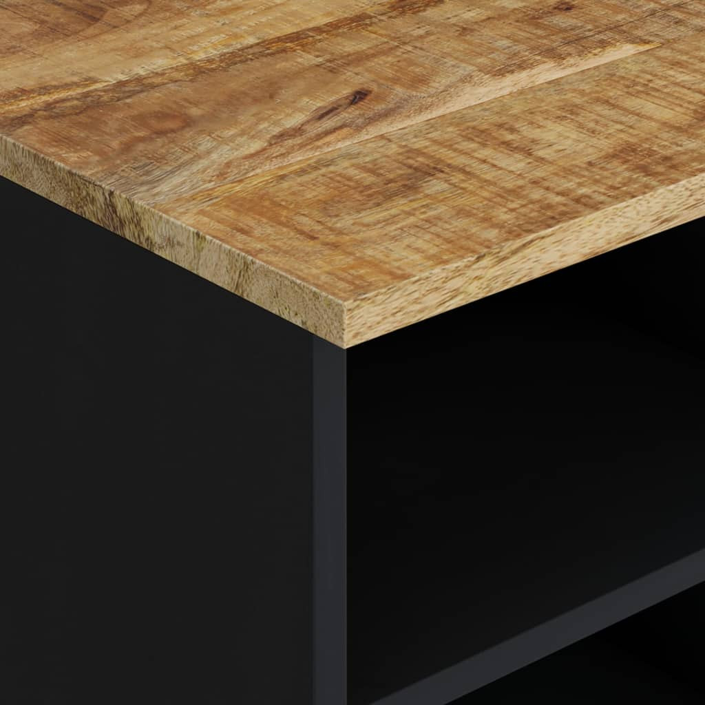 tömör mangófa és szerelt fa TV-szekrény 100 x 33 x 46 cm