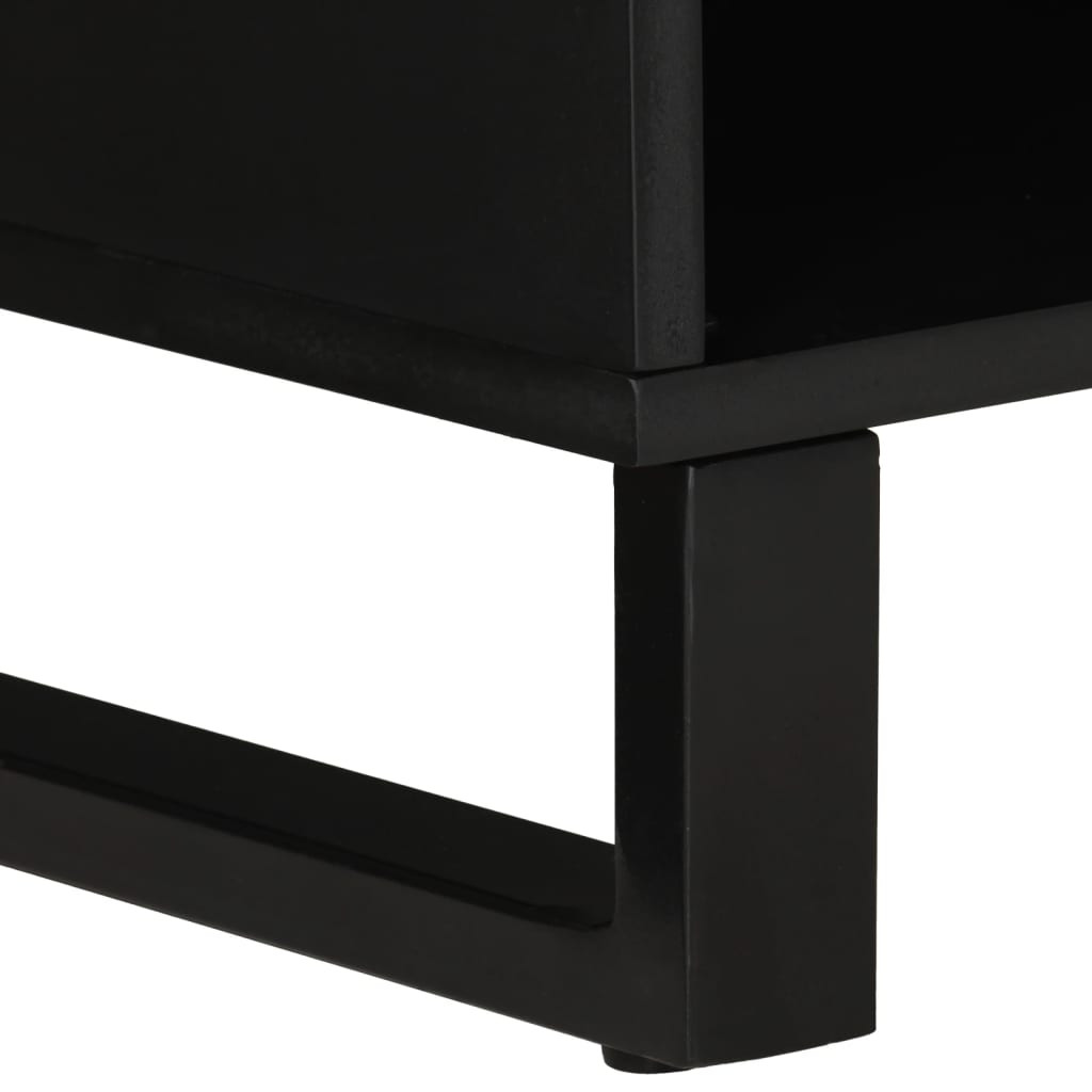 tömör mangófa és szerelt fa TV-szekrény 100 x 33 x 46 cm