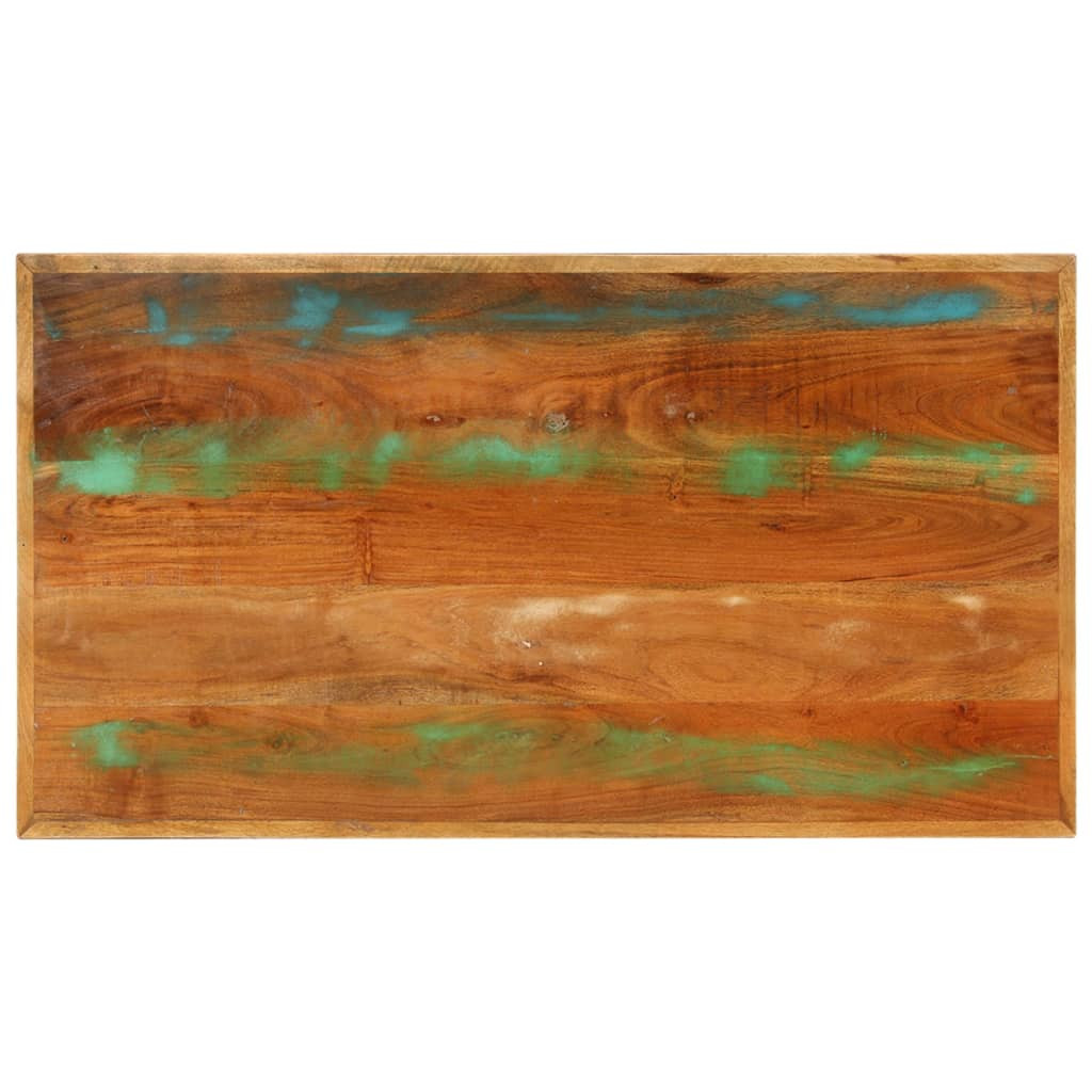 tömör újrahasznosított fa dohányzóasztal 100 x 55 x 45 cm