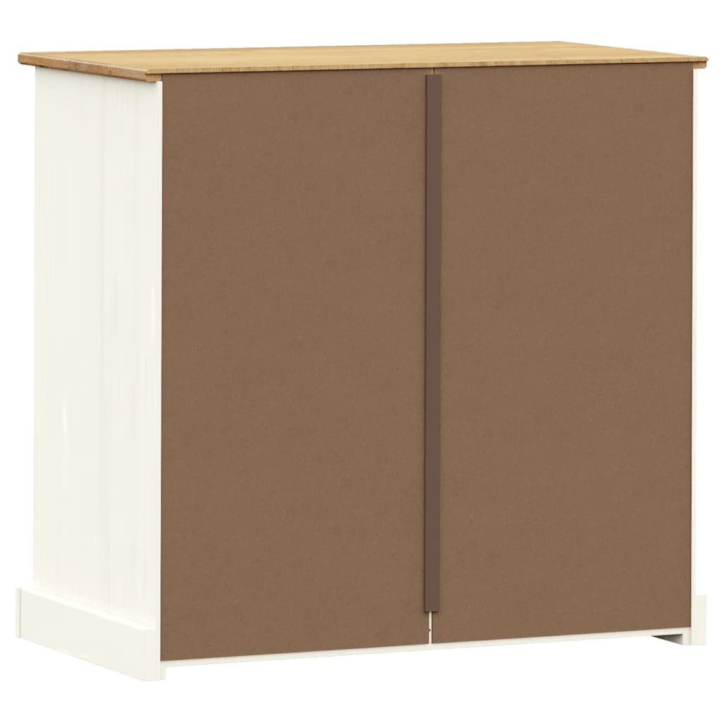 VIGO fehér tömör fenyőfa komód 80x40x76 cm VIGO fehér tömör fenyőfa komód 80x40x76 cm