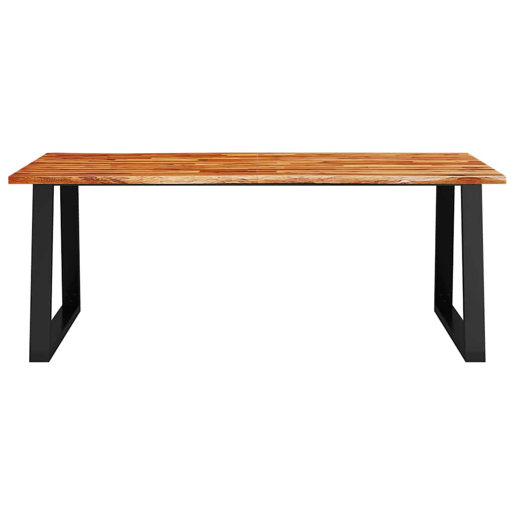 tömör akácfa étkezőasztal természetes éllel 200 x 90 x 75 cm