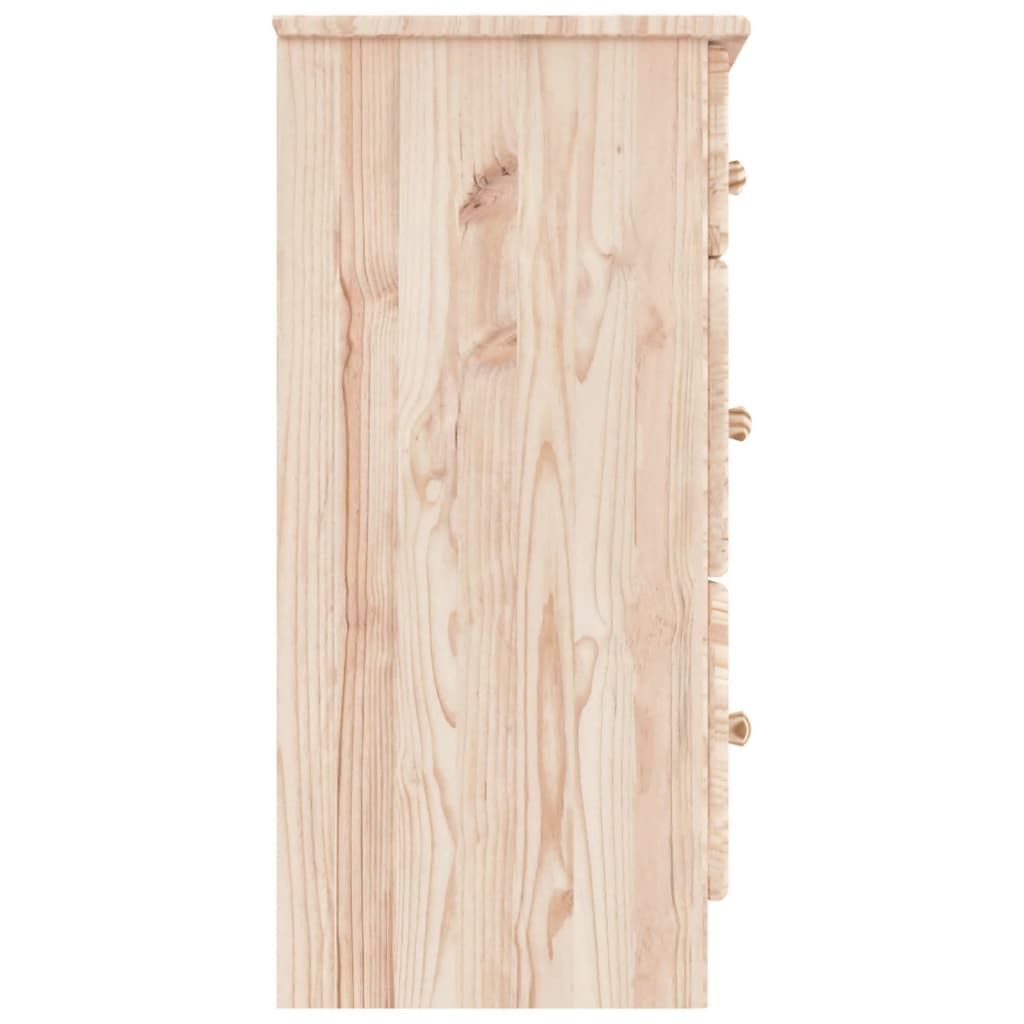vidaXL ALTA tömör fenyőfa komód 112x35x73 cm