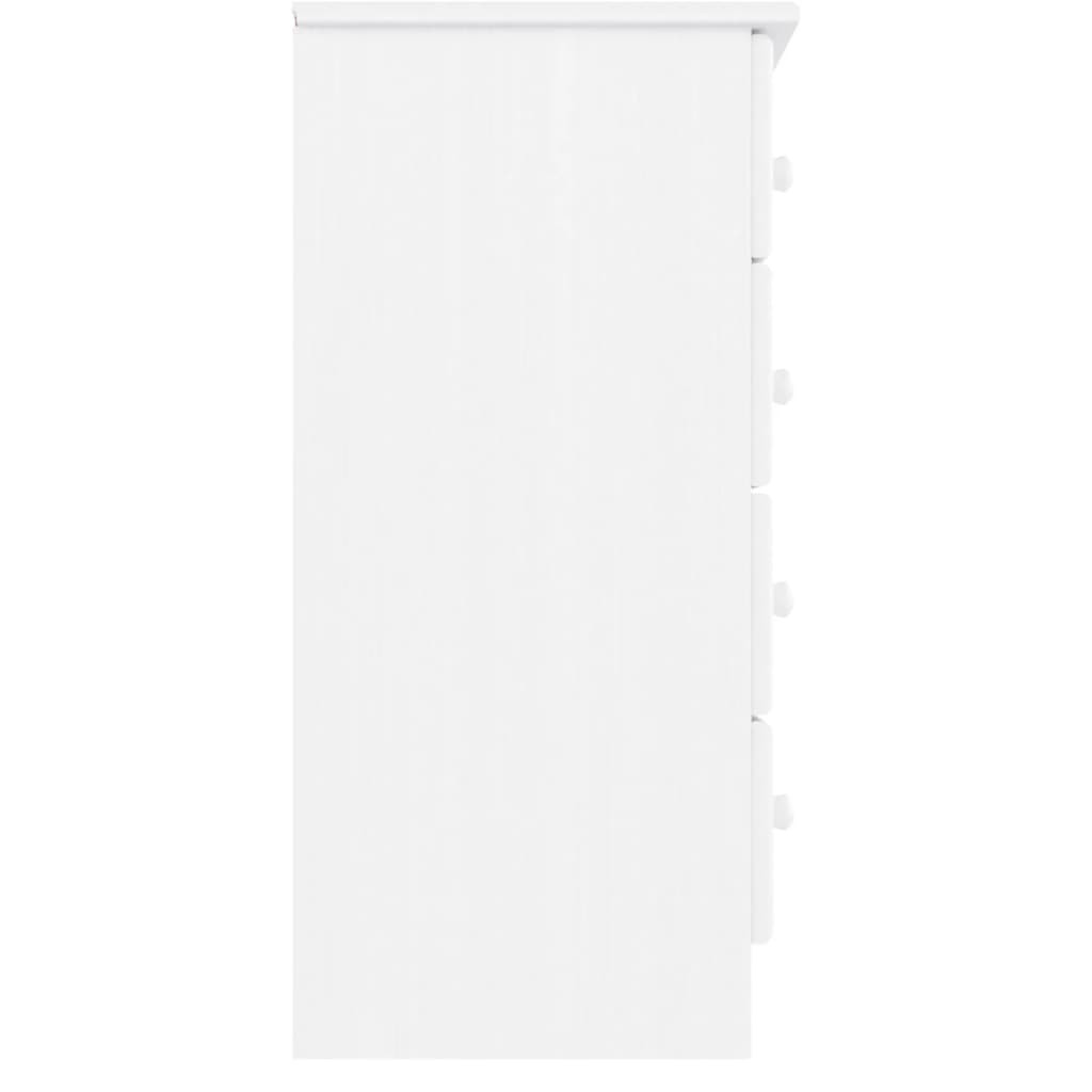 vidaXL ALTA fehér tömör fenyőfa komód 77x35x73 cm