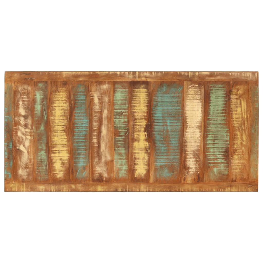 tömör újrahasznosított fa étkezőasztal 110 x 52 x 76 cm