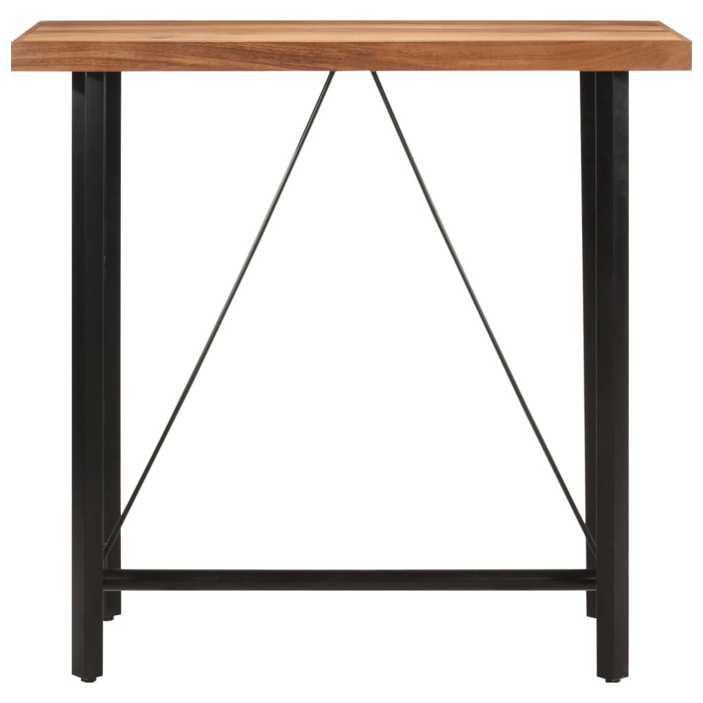 tömör akácfa és vas bárasztal 110 x 55 x 107 cm