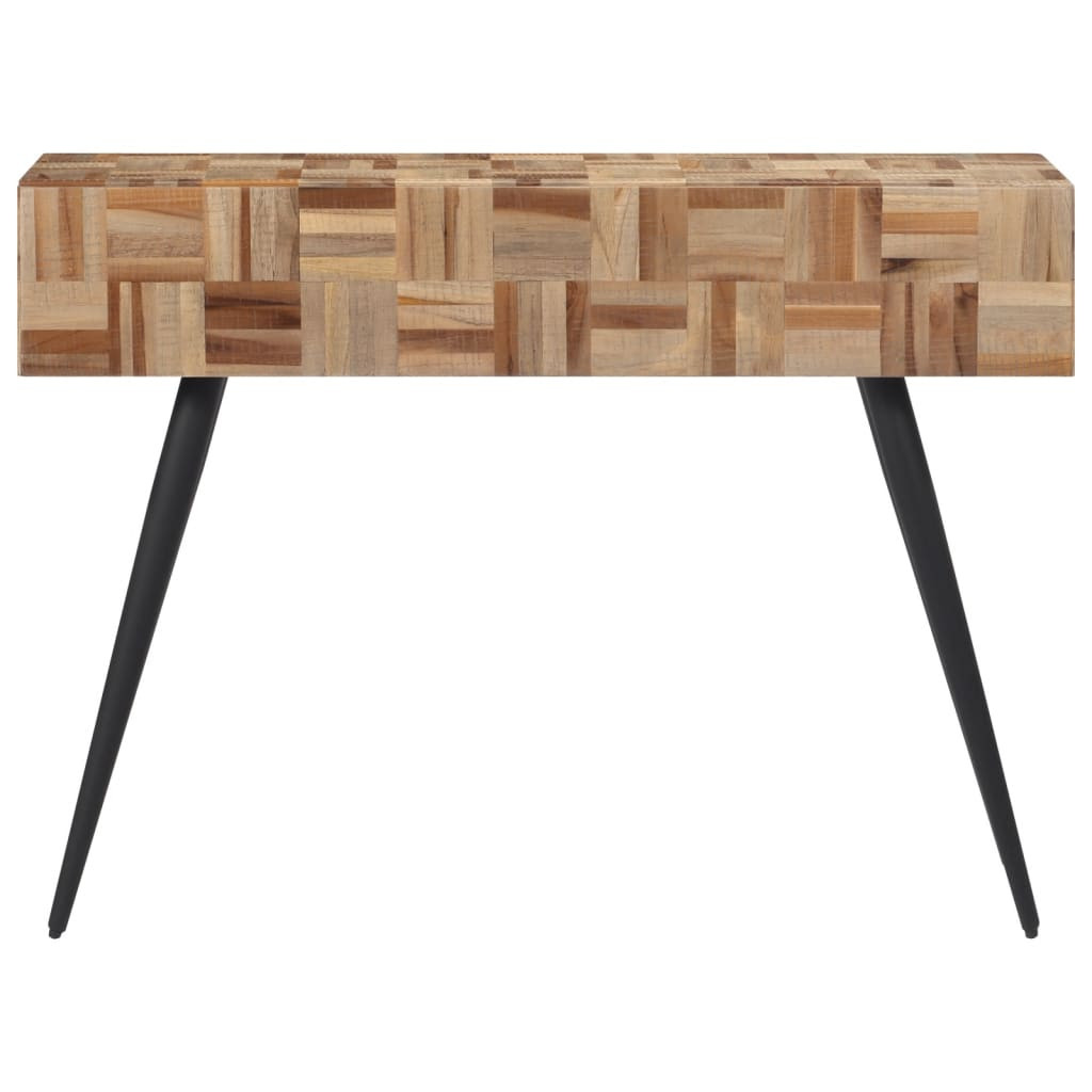 tömör újrahasznosított tíkfa tálalóasztal 110 x 34 x 80 cm