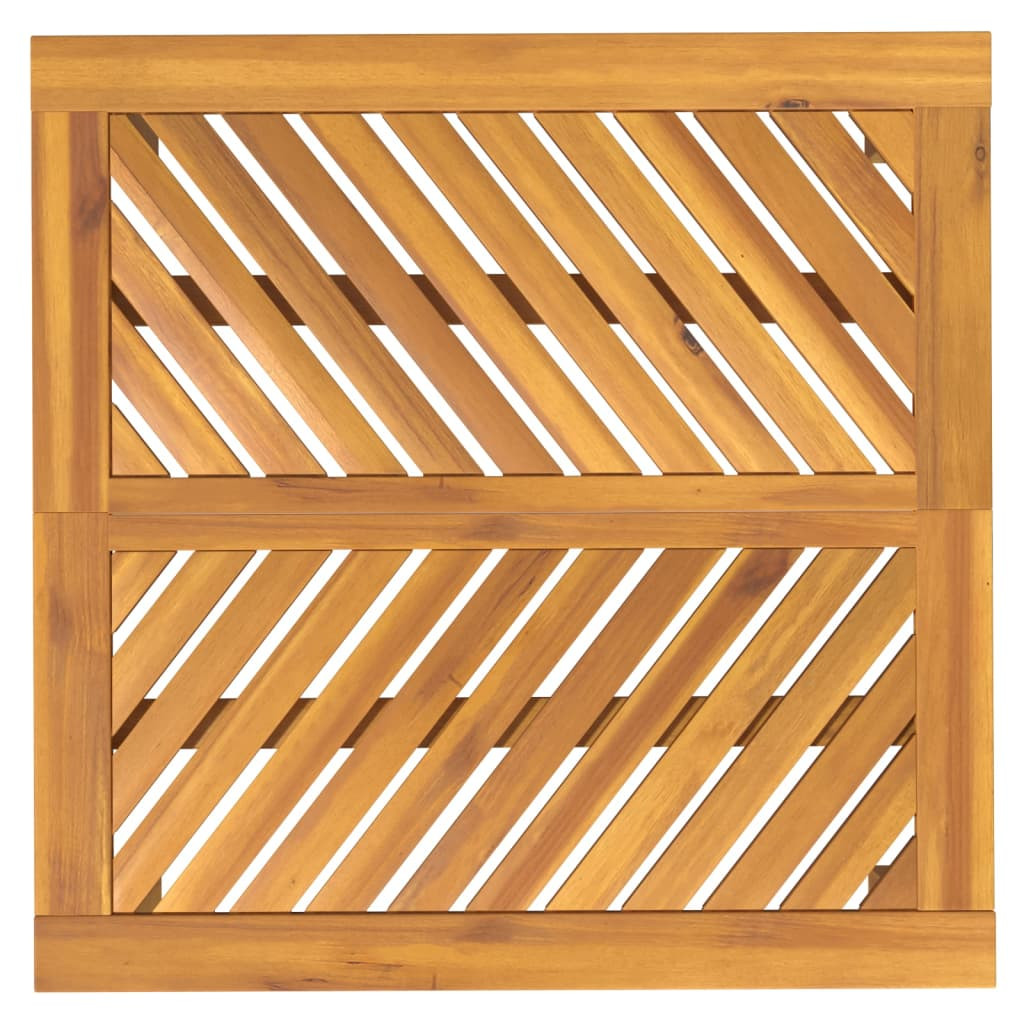 tömör akácfa kerti étkezőasztal 90 x 90 x 74 cm