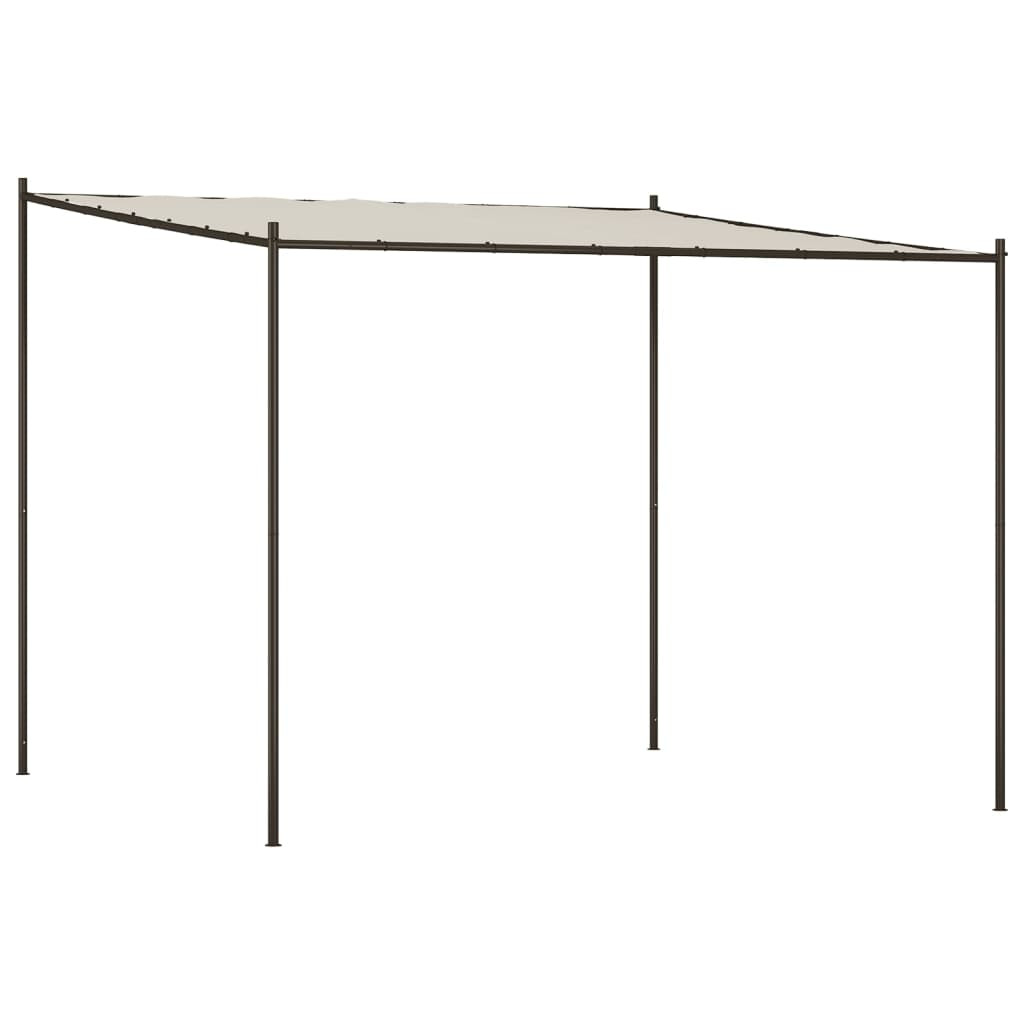 fehér szövet és acél pavilon 3 x 3 m 180 g/m²