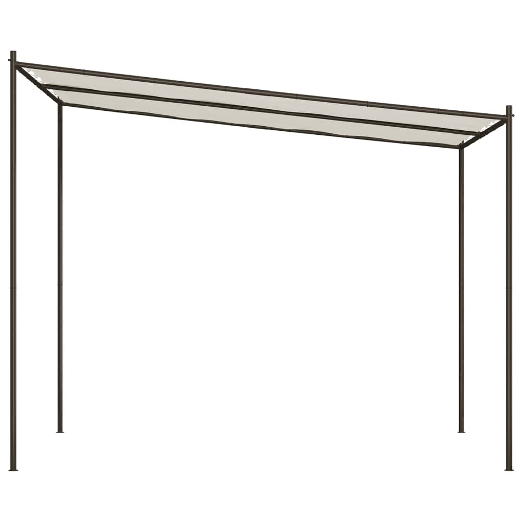 fehér szövet és acél pavilon 3 x 3 m 180 g/m²