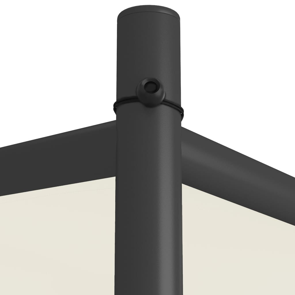 fehér szövet és acél pavilon 3 x 3 m 180 g/m²