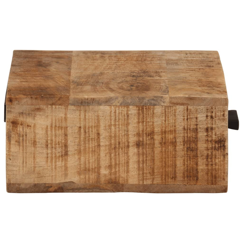tömör mangófa falra szerelhető éjjeliszekrény 40x30x13,5 cm