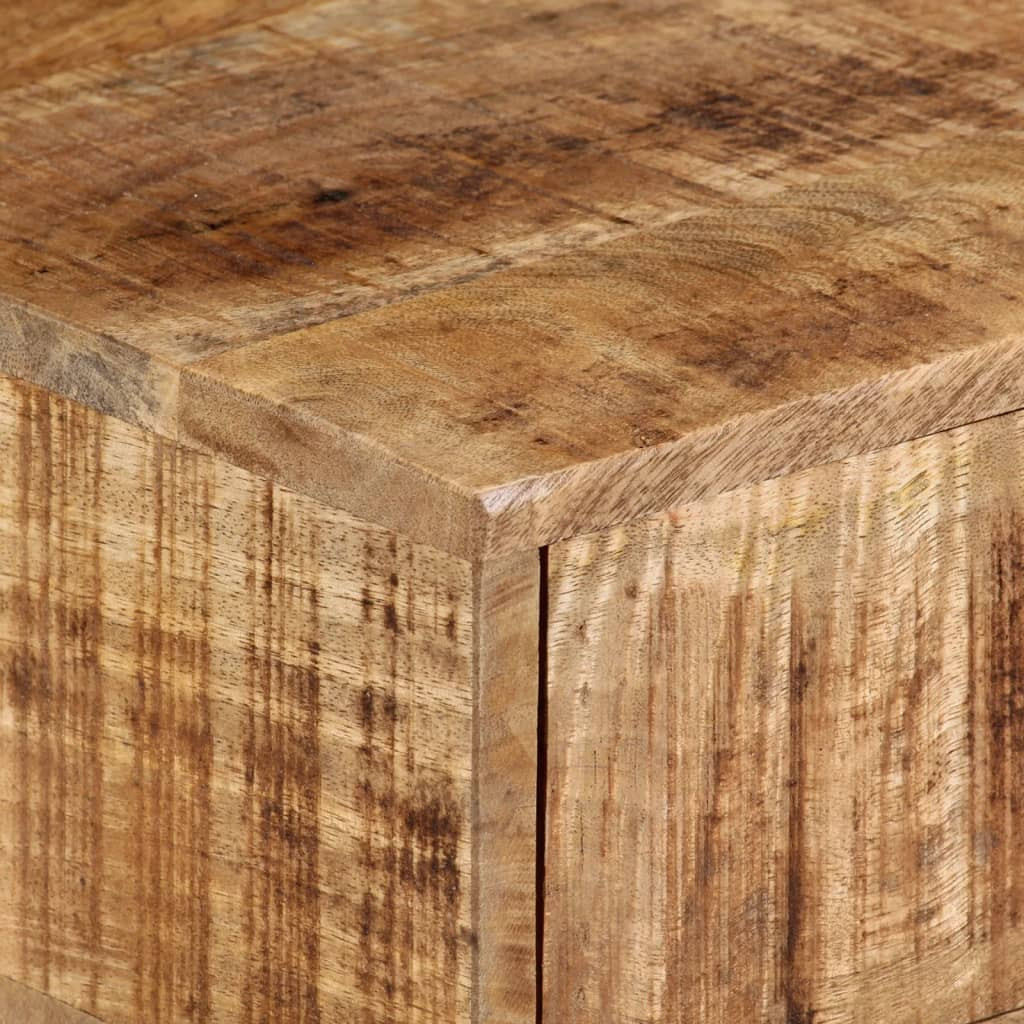 tömör mangófa falra szerelhető éjjeliszekrény 40x30x13,5 cm