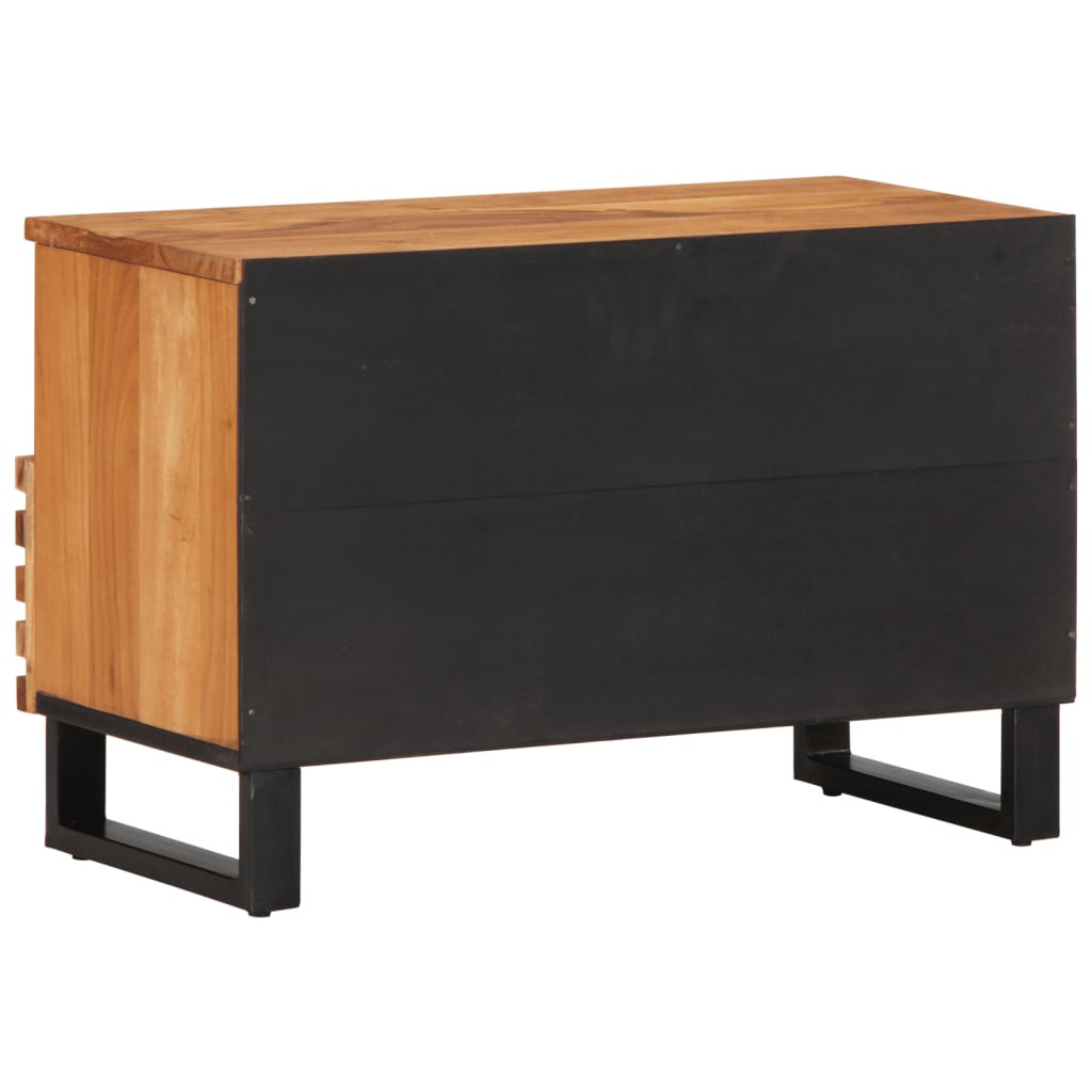 tömör akácfa TV-szekrény 70 x 34 x 46 cm