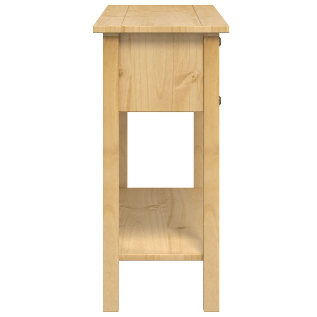 Corona tömör fenyőfa konzolasztal 114 x 34,5 x 73 cm
