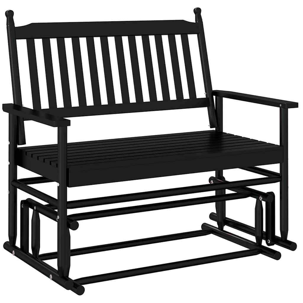 fekete tömör nyárfa hintapad 118 x 70 x 104,5 cm fekete tömör nyárfa hintapad 118 x 70 x 104,5 cm