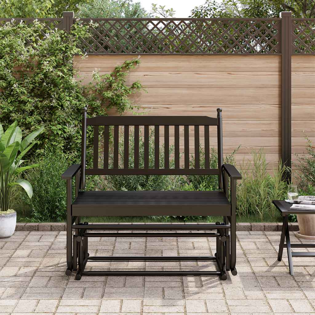 fekete tömör nyárfa hintapad 118 x 70 x 104,5 cm fekete tömör nyárfa hintapad 118 x 70 x 104,5 cm