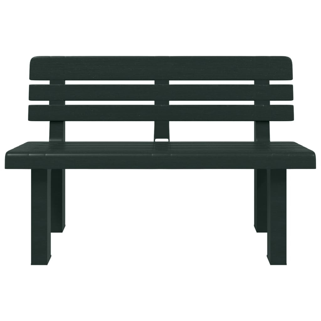 vidaXL zöld polipropilén kerti pad 110 x 52 x 71 cm