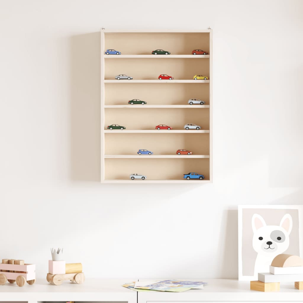 fa gyűjtő vitrin 6 polccal 40x8,5x55cm 40x8,5x55 cm