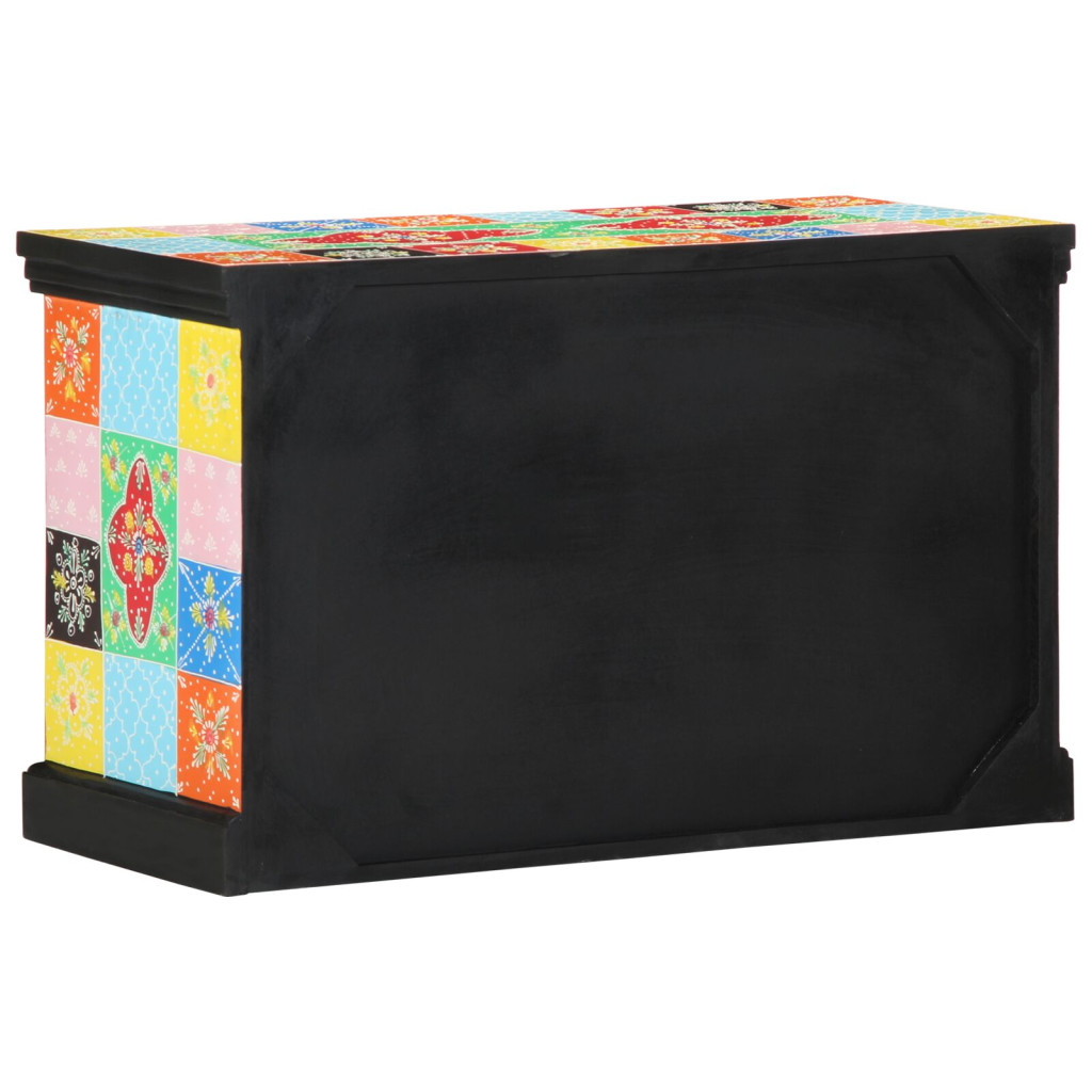 TV Szekrény Színes 80x35x50 cm Tömör Mangófából