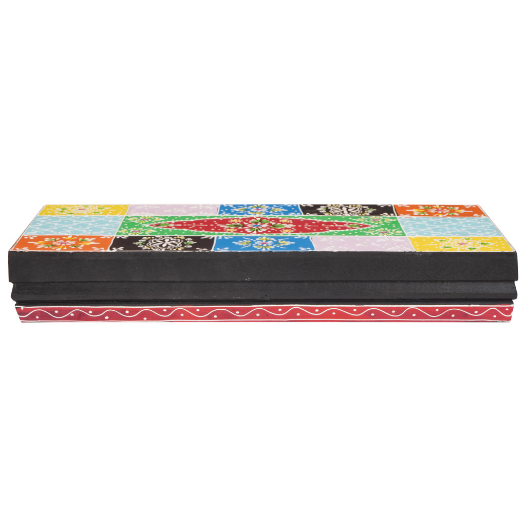 Fali Polcok 2 db 40x20x6 cm Tömbfa Mangó