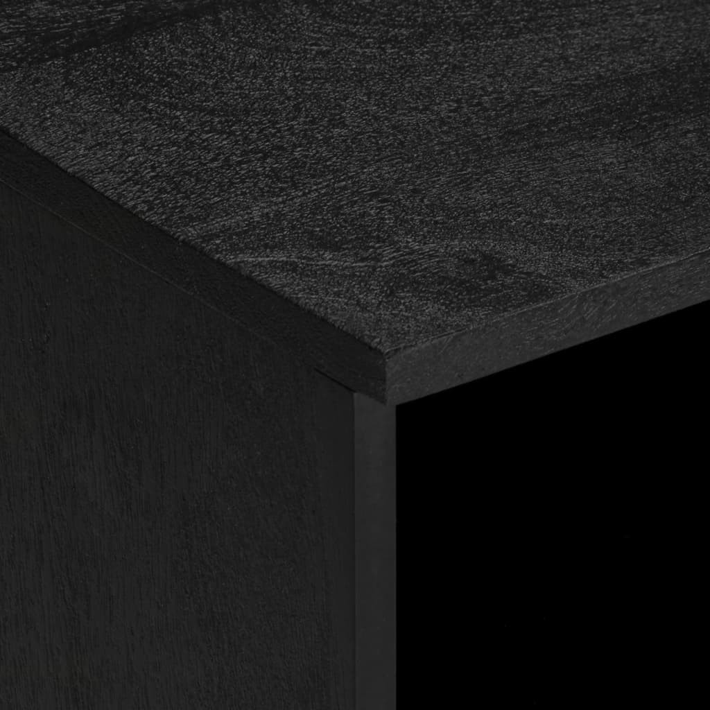 fekete szerelt fa TV-szekrény 100 x 33 x 46 cm