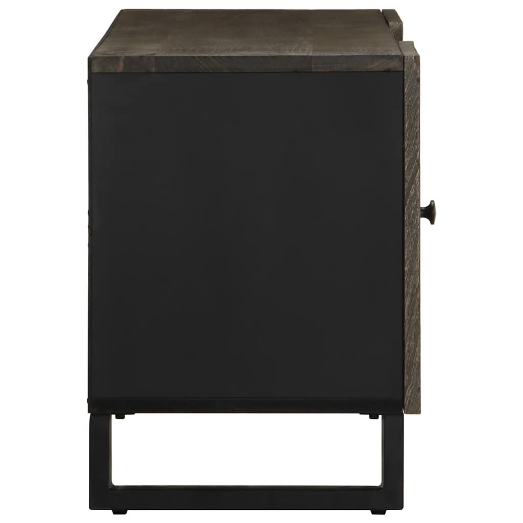 fekete tömör mangófa TV-szekrény 105 x 33 x 46 cm