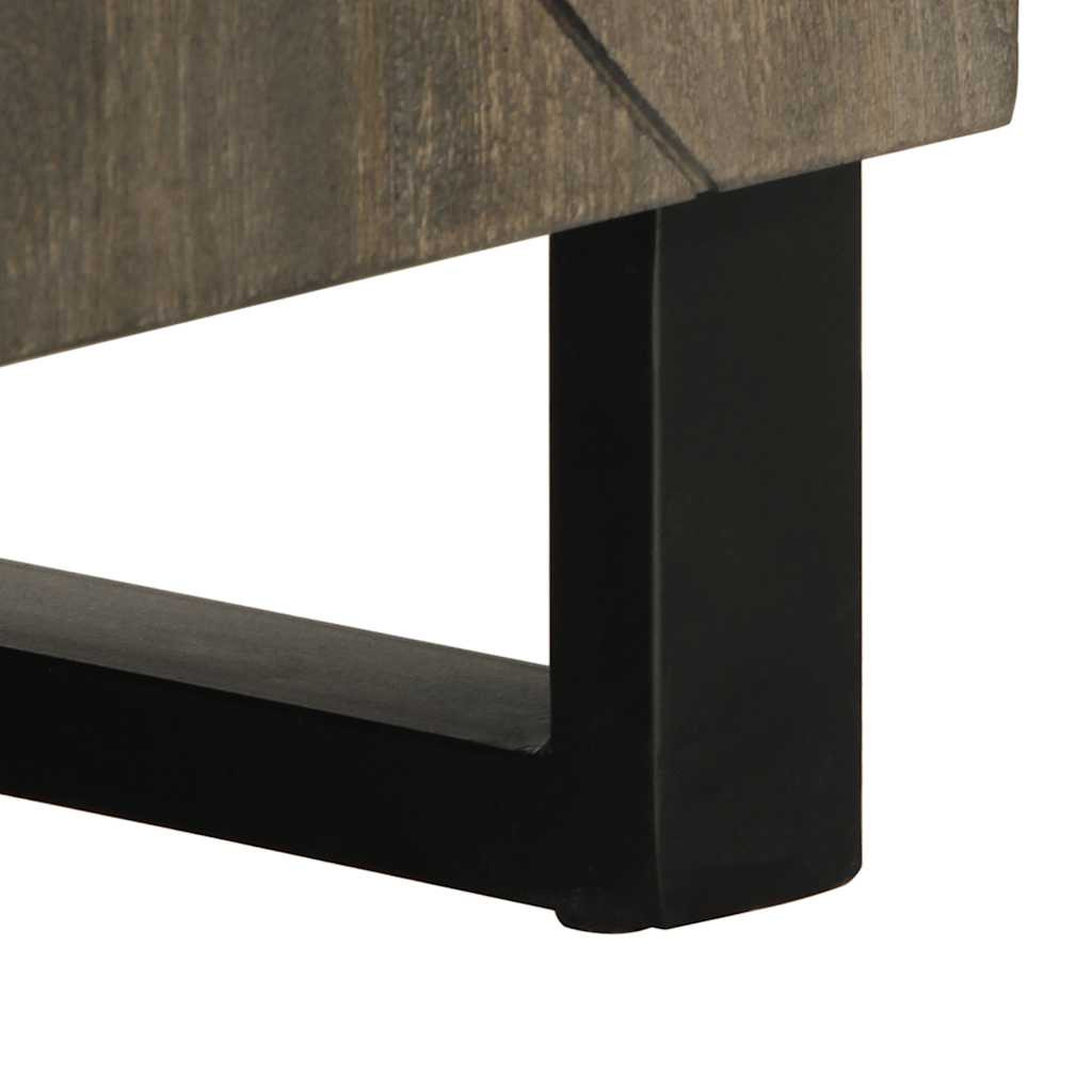 fekete tömör mangófa TV-szekrény 105 x 33 x 46 cm