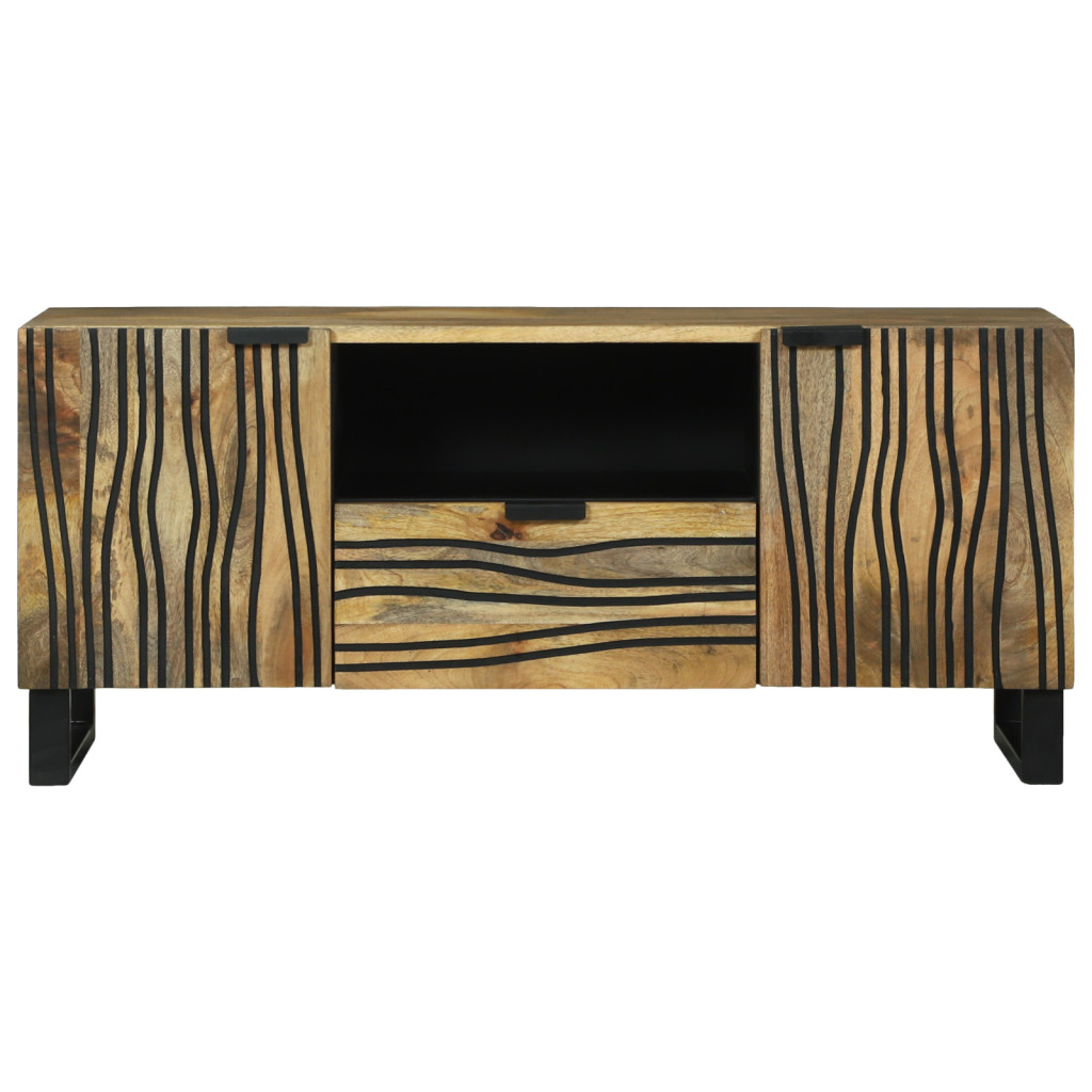 TV Szekrény - 105 x 33,5 x 46 cm, Tömör Mangófából