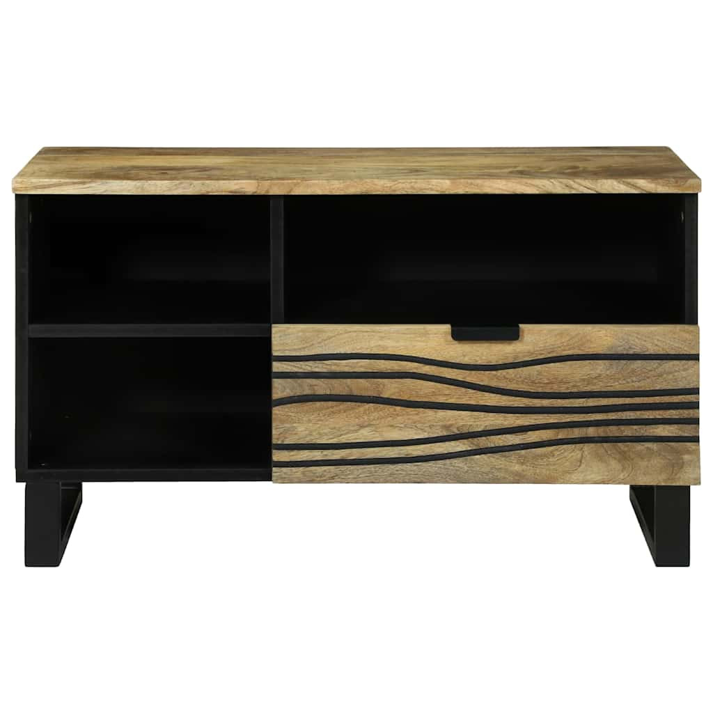 Média tároló szekrény Barna 80 x 33.5 x 46 cm tömör mangófa