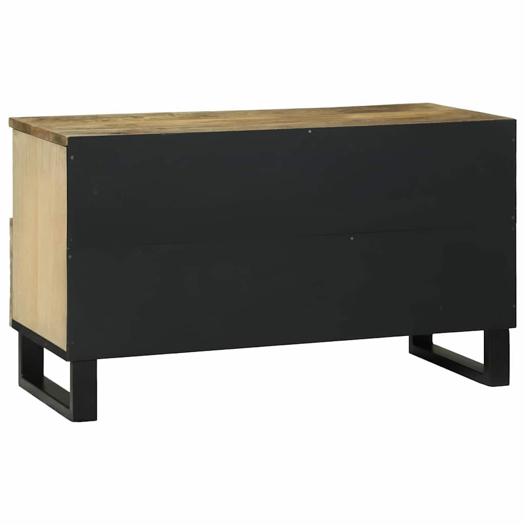 Média tároló szekrény Barna 80 x 33.5 x 46 cm tömör mangófa