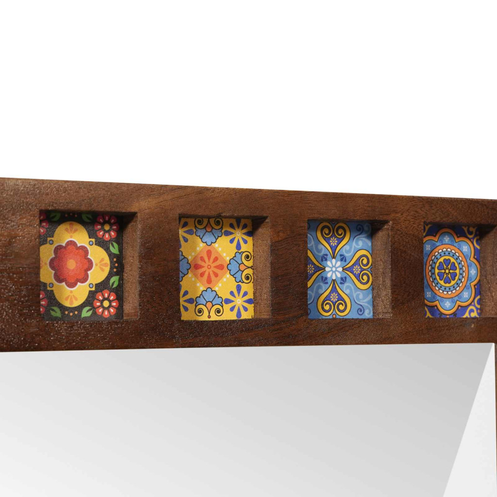 Fürdőszobai tükör tárolóval Dió 50 x 70 x 3 cm Tömör Mangófát