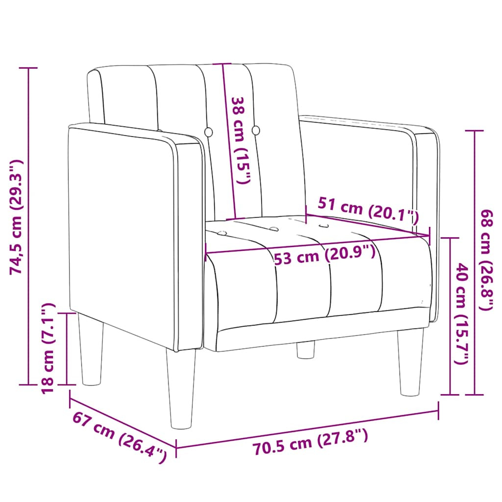 világosszürke szövet kanapészék karfás szék 53 cm