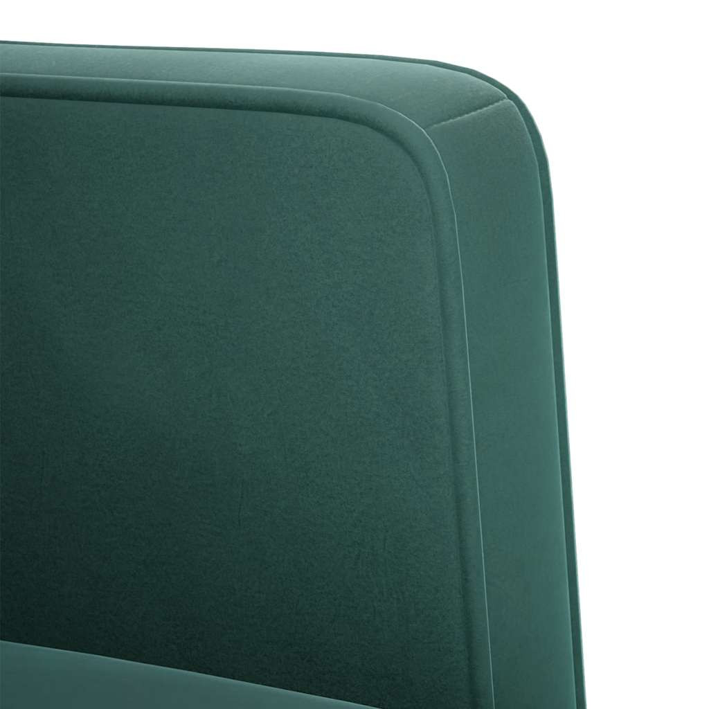 sötétzöld bársony loveseat kanapé 111 cm