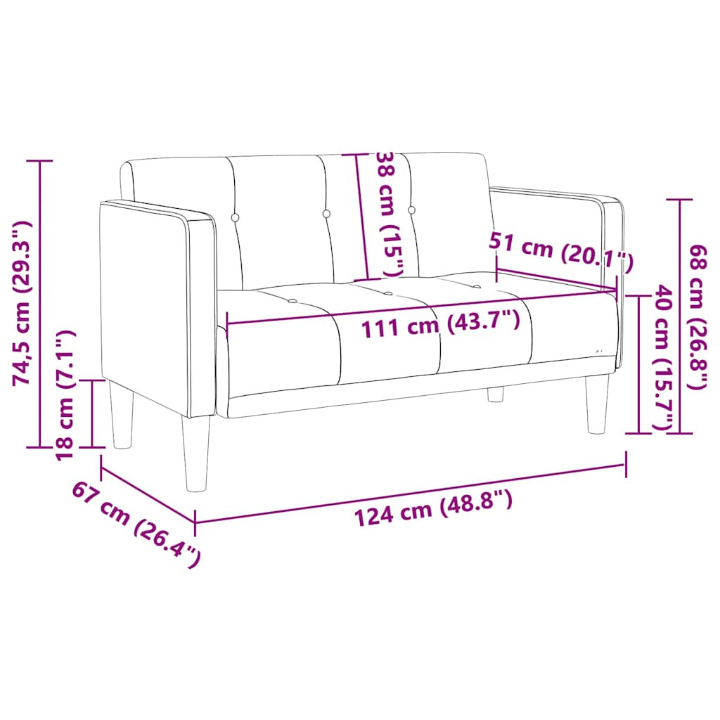 sötétzöld bársony loveseat kanapé 111 cm
