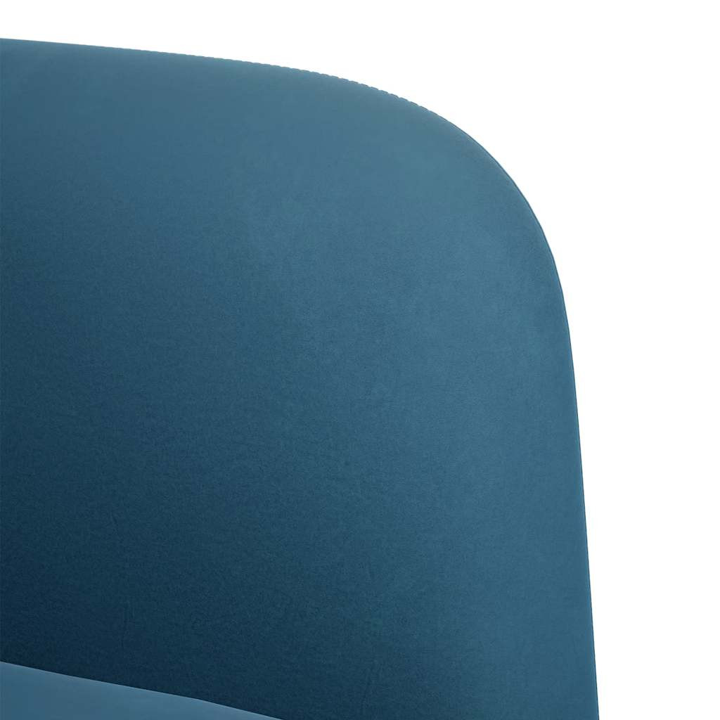 vidaXL kék bársony loveseat kanapé 109 cm