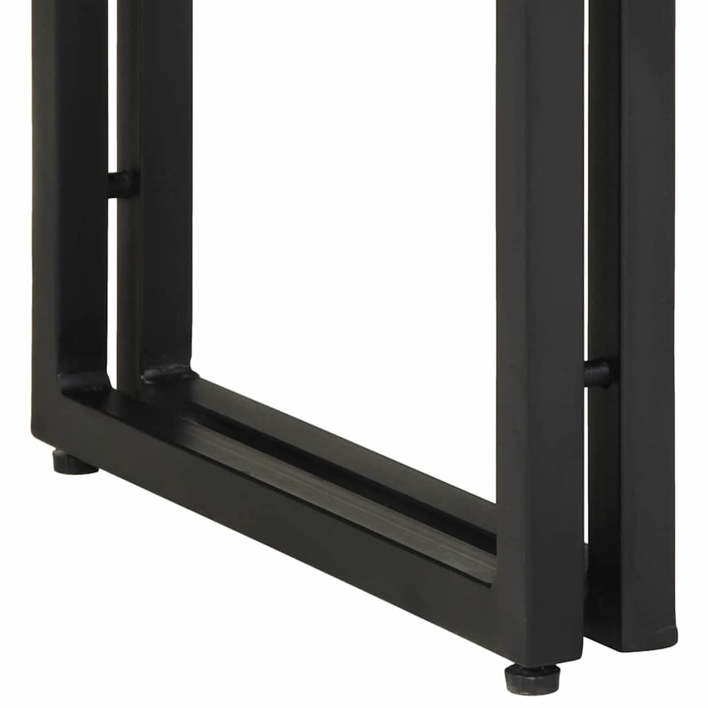 vidaXL Konzolasztal fiókkal Barna 120 x 33 x 75 cm Tömör Akácfa