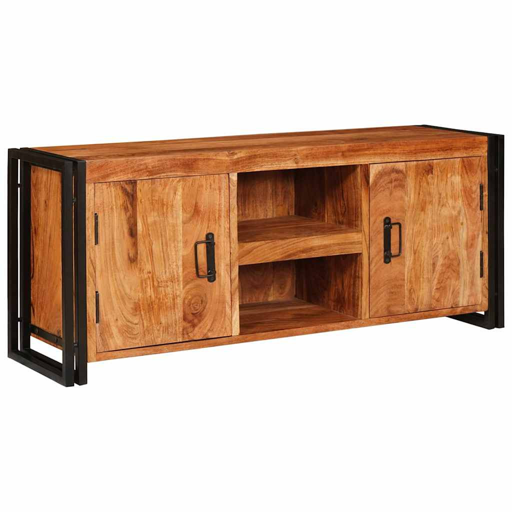 TV szekrény Barna 120 x 30 x 50 cm tömör akácfa