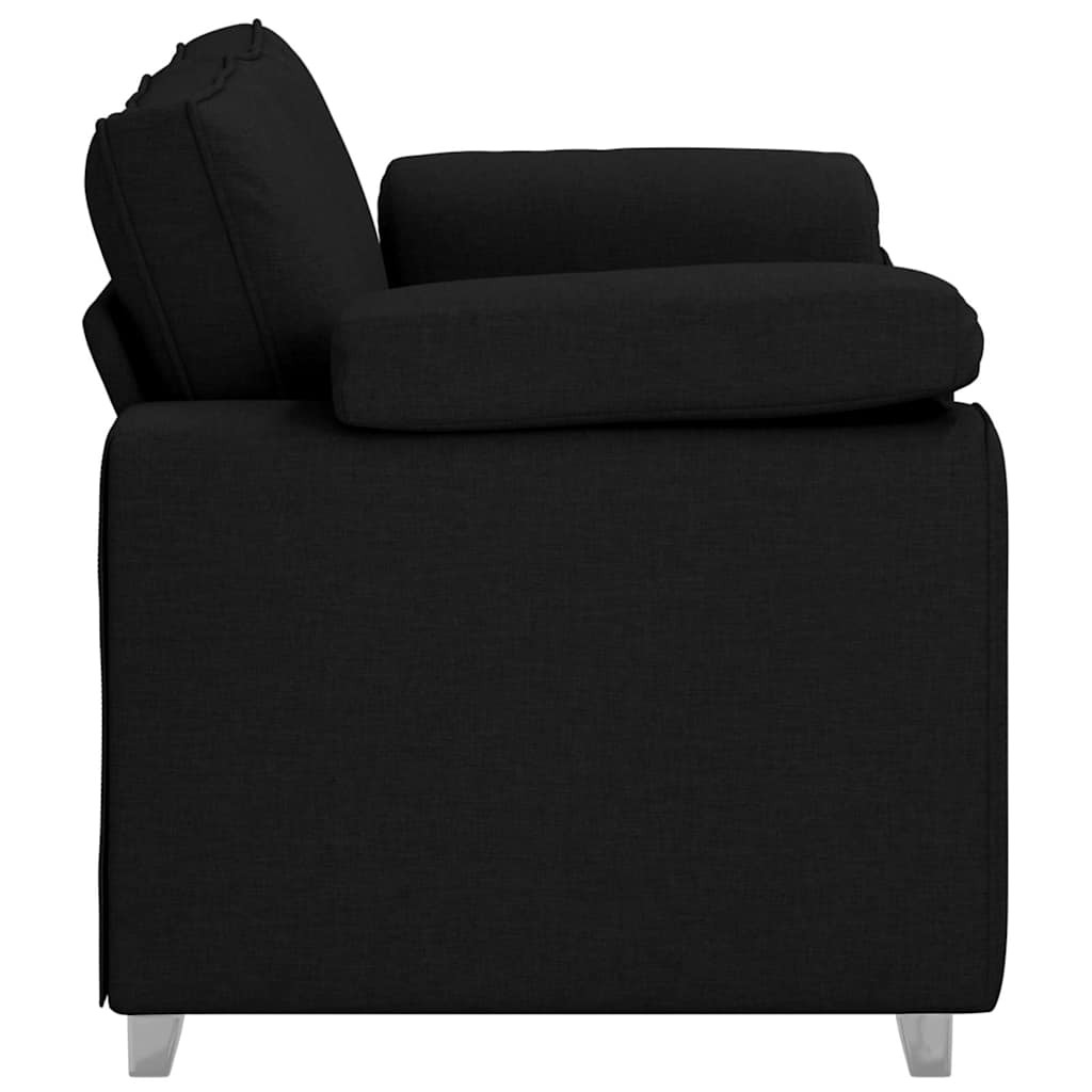 vidaXL Kanapé Fekete 160 x 80 x 82 cm szövet