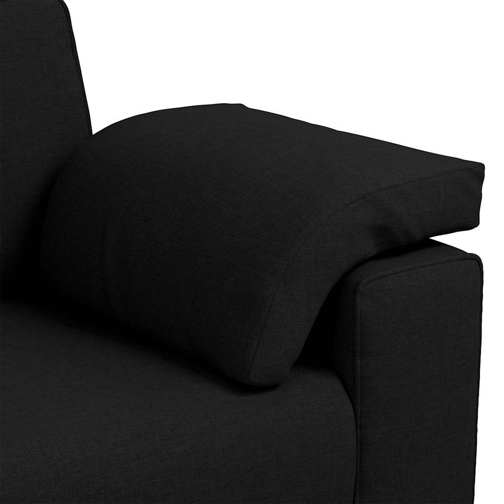 vidaXL Kanapé Fekete 160 x 80 x 82 cm szövet