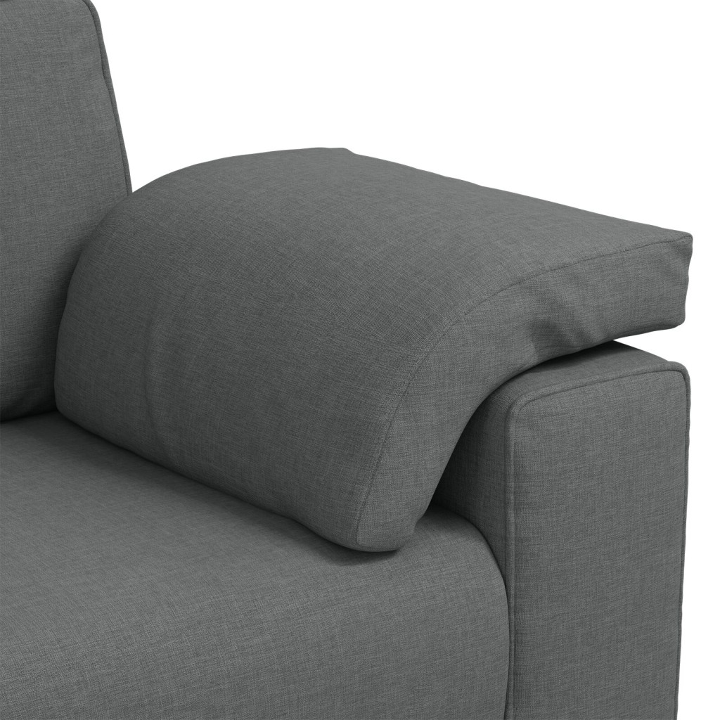 Kétfős Kanapé Sötétszürke 140 cm Szövet