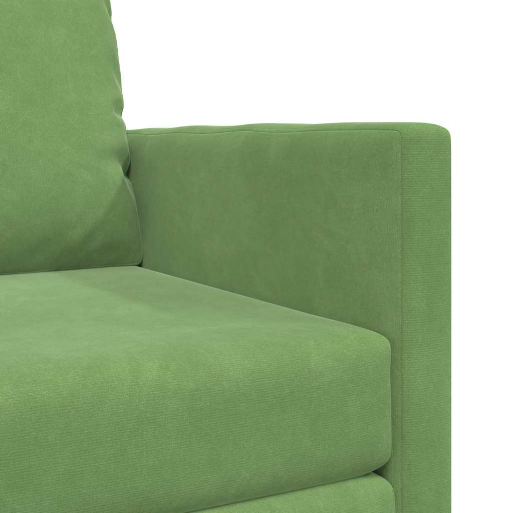 Kanapéágy 60cm Világos zöld Bársony