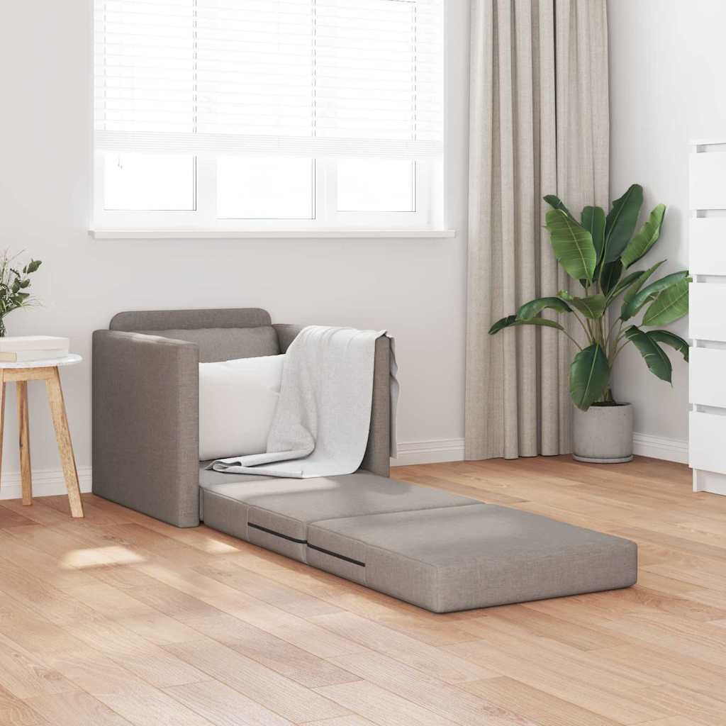 vidaXL Kanapéágy 60cm Tópszínű szövet
