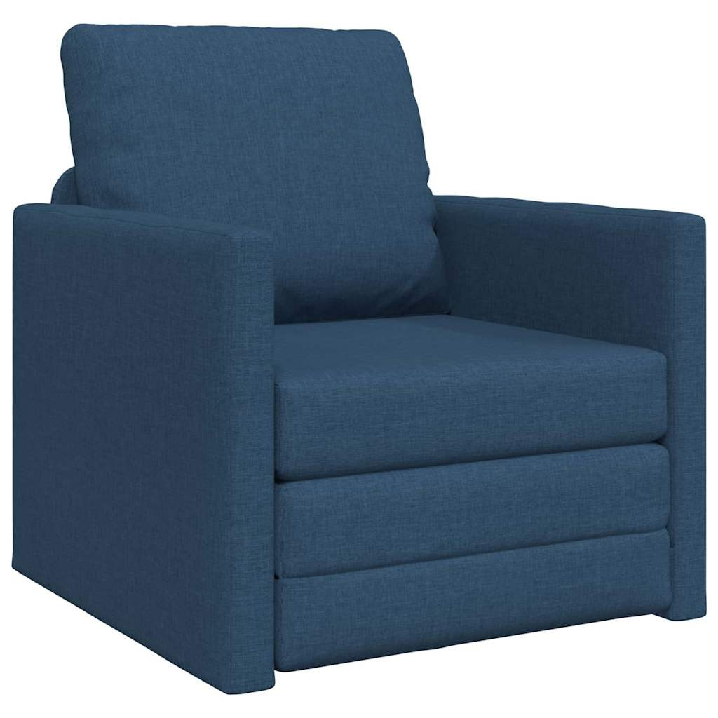 vidaXL Kanapéágy 60cm Kék szövet vidaXL Kanapéágy 60cm Kék szövet