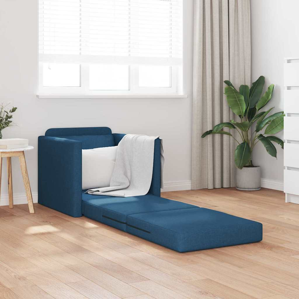 vidaXL Kanapéágy 60cm Kék szövet vidaXL Kanapéágy 60cm Kék szövet