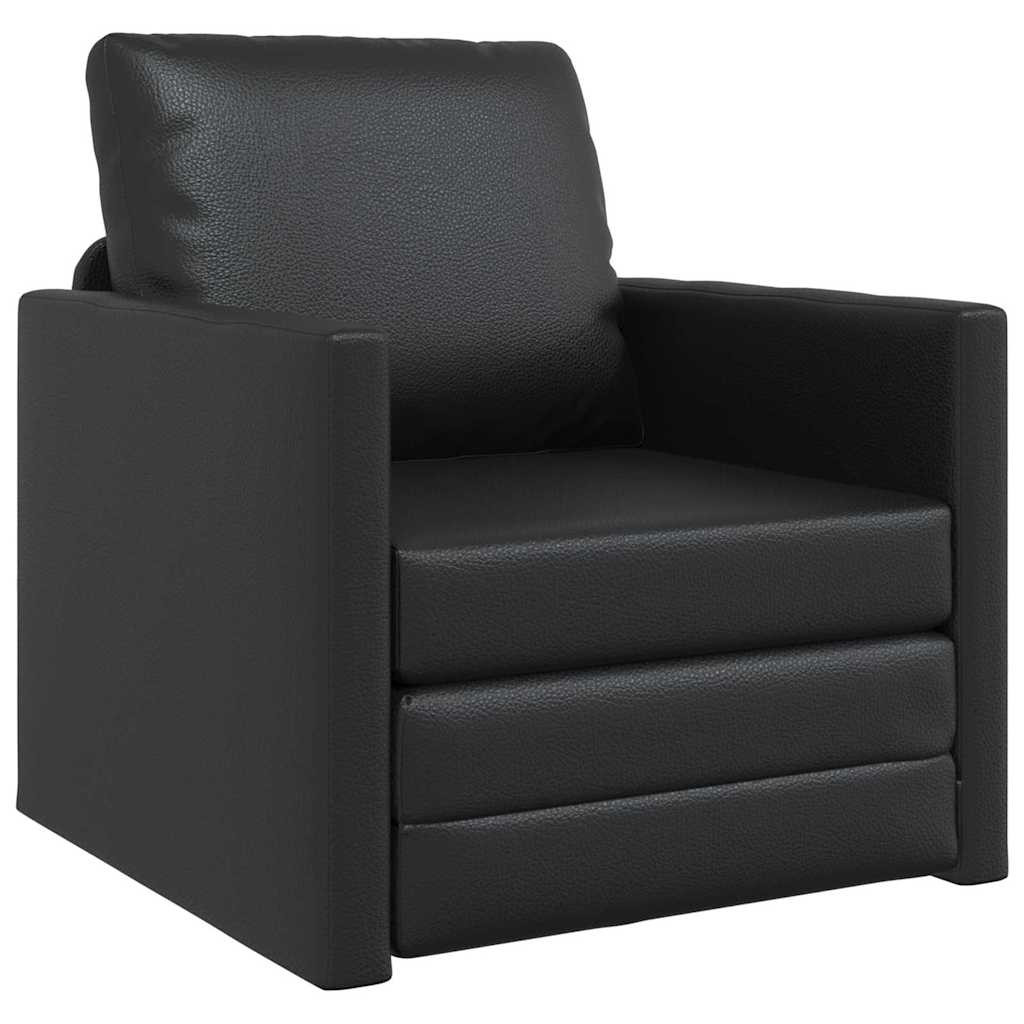 vidaXL Kanapéágy 60cm Fekete Mübőr