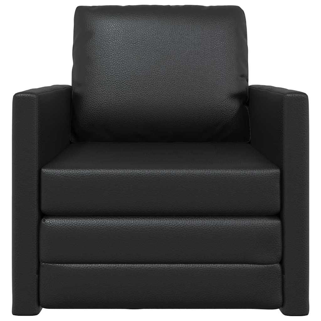vidaXL Kanapéágy 60cm Fekete Mübőr